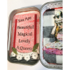 Alice in Wonderland Altered Art Tin. Inspirational, whimsical.  You are magical!