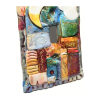 Peace Plate -Bohemian Colorful Moon Mosaic. Clay sculpted original art. Decorative Single Toggle Switch Cover. Peace, Love, Hope. Peace Plate -Bohemian Colorful Moon Mosaic. Clay sculpted original art. Decorati